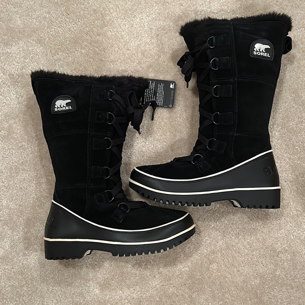 NWT! Sorel Women's Tivoli High II Waterproof Boots Black Size 6